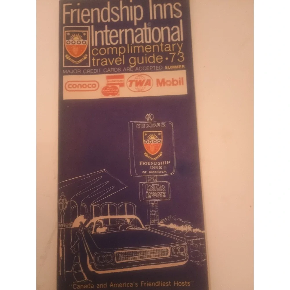 Friendship Inns International Travel Souvenir Pamphlet Guide 1975 Complimentary